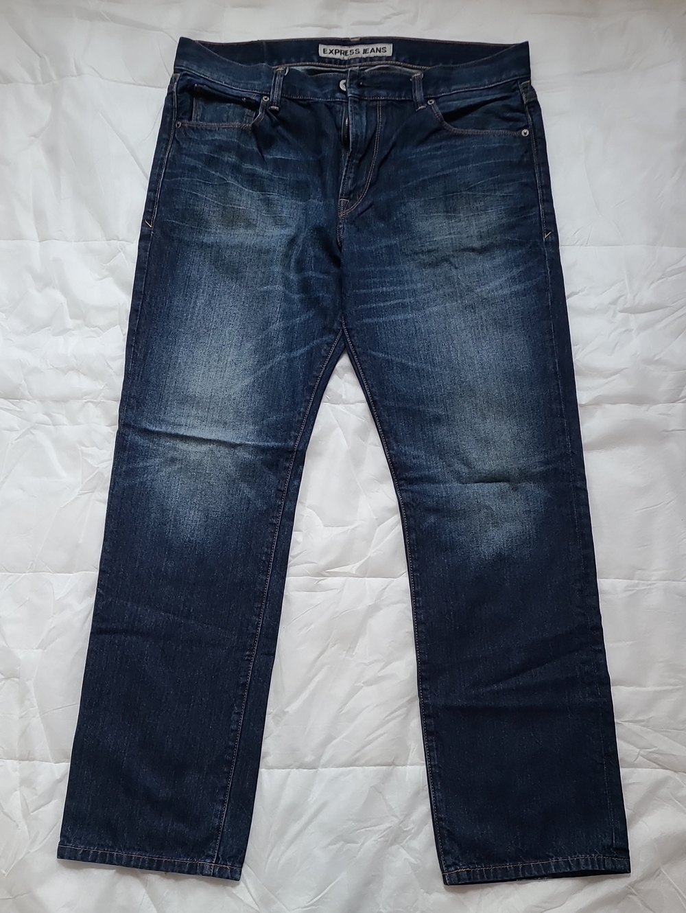 Express Men’s Indigo Relaxed Jeans